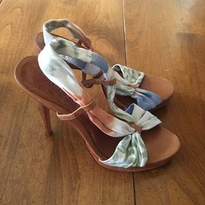 ALDO Floral Print Sandal Heels